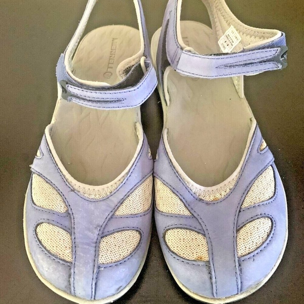 Merrell Blue and Cream Mesh Sport Sandals